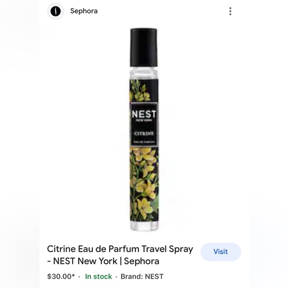 NIB Nest Fragrances Citrine Roller Ball - Picture 6 of 6